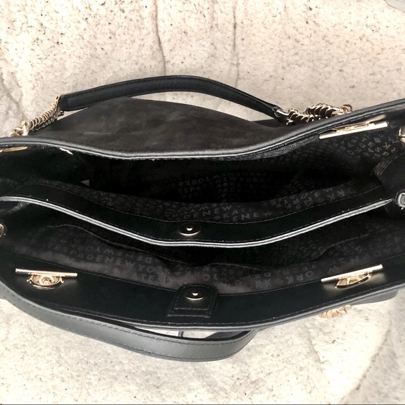 Kate Spade Suede/Leather Shoulder Bag Black - Picture 4 of 7